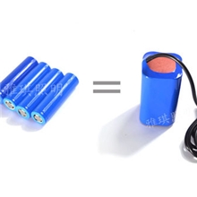 电池头灯t6自行车灯电池组山地车灯电池充电电池