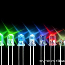 LED发光二极管F2MM3MM4MM5MM6MM8MM10MM圆头草帽型超高亮