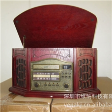 低价出售4台仿古木壳CD、收音机、组合音响，机会不多