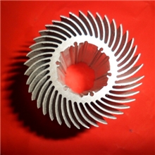 生产销售各式现货实心太阳花散热器大功率LED路灯散热器