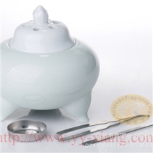 台湾工艺陶瓷高温制作而成的插电式熏香炉|又名电子香熏炉