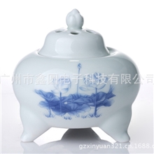 酉圆工坊台湾纯正白瓷精制插电熏香炉具备定时调温的功能