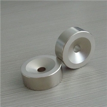 【现货供应】镀镍N35-N45D20*5MM灯饰沉头喇叭孔钕铁硼强力磁铁