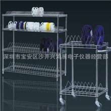 深圳物料车、不锈钢物料车、SMT盘料车、防静电SMT不锈钢物料架