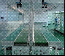 供应生产流水线---双皮带输送线