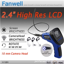 2.4寸视频检测汽车5.5mm迷你管径30万像素工业内窥镜可看图