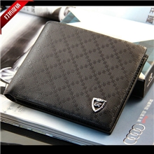 新款供应现货批发，男士真皮钱包，男式休闲格纹钱包钱夹，热销款