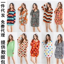 【厂家直销】加大码女装胖妹妹胖mm秋冬长袖大码女式连衣裙F系列