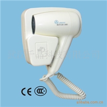 酒店客房挂墙式电吹风RCY120-18B1,壁挂式酒店吹风筒