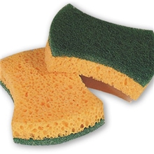 C-093腰型海绵百洁布海绵百洁布批发居家厨房必备海绵百洁布