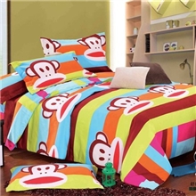 2013热销床上用品地摊低价超柔猴版钻石绒/钻石棉四件套