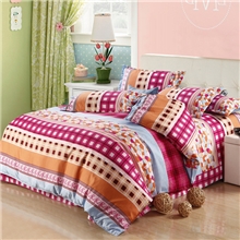 磨毛天鹅绒印花四件套200*230被套新款床上用品1.5-1.8米床适用