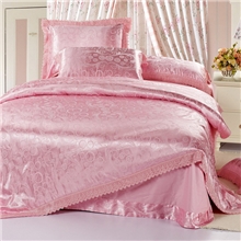 品牌家纺婚庆奢华床品四件套柔丝棉大提花四件套批发团购零售代发
