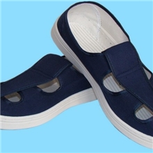 防静电四孔鞋、白色帆布鞋、蓝色四孔兰色防静电pvc鞋、无尘鞋
