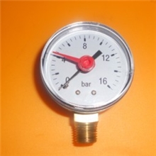 Y50带记忆红指针压力表