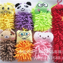 厂家直销35CM雪尼尔擦手巾2.5CM毛长19爆款干手巾，毛巾，卡通巾