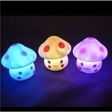 七彩蘑菇表情小夜灯蘑菇灯小夜灯七彩自动变色