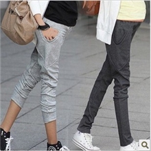 厂家直销新款韩版孕妇装哈伦裤铅笔小脚裤孕妇修身运动休闲长裤