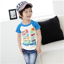 2013夏装爆款时尚休闲插肩短袖童装T恤男女童打底T恤衫儿童T恤