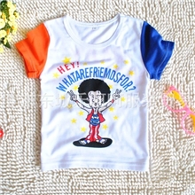 2013特价夏装爆款休闲童装女童儿童纯棉短袖插肩T恤童装批发