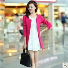 2013秋季新款韩国时尚大码中长款西装风衣大衣女装外套