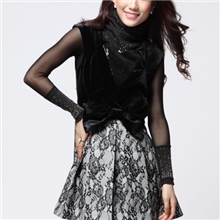 2013秋季新修身背心裙韩国丝绒连衣裙秋欧美品牌大码女装批发代理