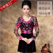 欧美女装秋季新款原单韩国品牌长袖连衣裙特价服饰代理加盟S03