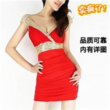 品质现货新款5930性感雪纺夜店连衣裙包臀广州外贸一级批发