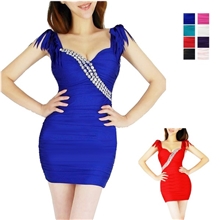 镇店现货最新流量款快来抢5906欧美风镶钻流苏包臀夜店连衣裙