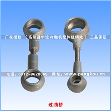 庞口农机配件单缸柴油机配件常柴L24/金牛JN1105过油桥导油管