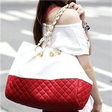 狮岭女包批发时尚女包韩版菱格纹链条女包单肩包