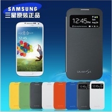 三星i9500原装皮套来电显示智能休眠精仿i9508手机壳拆后盖s4
