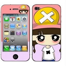 闪钻卡通膜iphone4/4s贴膜3D膜苹果手机膜卡通膜炫彩膜前后膜