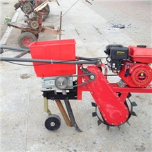 汽油机动力玉米播种机，玉米点播机