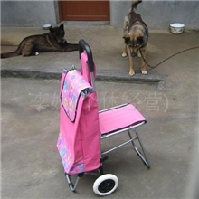 带椅子折叠购物车便携购物车手单轮推车轮子购物车可拆（款式多多