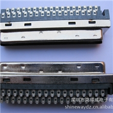 SCSI连接器68PDB公头焊线带焊杯装配/成型主体