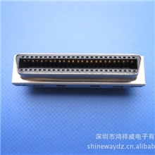 SCSI连接器50PCN母头焊线式可配塑壳、锌合金外壳