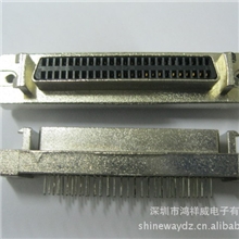 SCSI连接器50PDB母头180度插板式