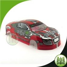 供应1:10奥迪R8车模壳彩色印刷吸塑玩具车壳彩印玩具车壳