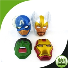 复仇者联盟面具钢铁侠绿巨人美国队长雷神面具PVC彩印面具