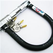 恒龙抗液压剪锁自行车防盗锁电动车安全锁摩托车锁U型锁