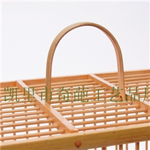 厂家生产折叠宠物笼竹制鸟笼制作宠物窝笼
