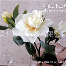 高档仿真花/道具装饰仿真花/绢花怀旧栀子花乳白色到货