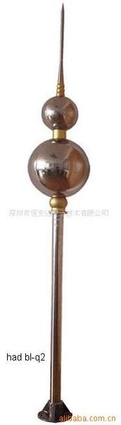高效优化双球避雷针(图)避雷针安全尖端技术防雷接闪产品。