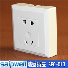 供应SPC-013五孔墙壁插座高品质86型家用明装插座二三孔插座