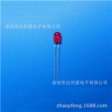 厂家生产销售F5圆头红色LED发光二极管直插式短脚发光二极管