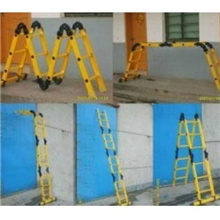黄色绝缘梯,电工梯子制造厂家,防静电人字梯