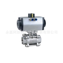 阿斯塔专业生产气动丝扣球阀Q611F三片式