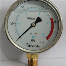 供应耐震压力表YN100-1MPA10BAR抗震压力表