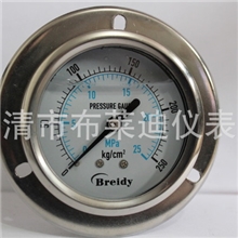 充油表耐震压力表YNZT-60-25MPA带法兰耐震压力表250KG